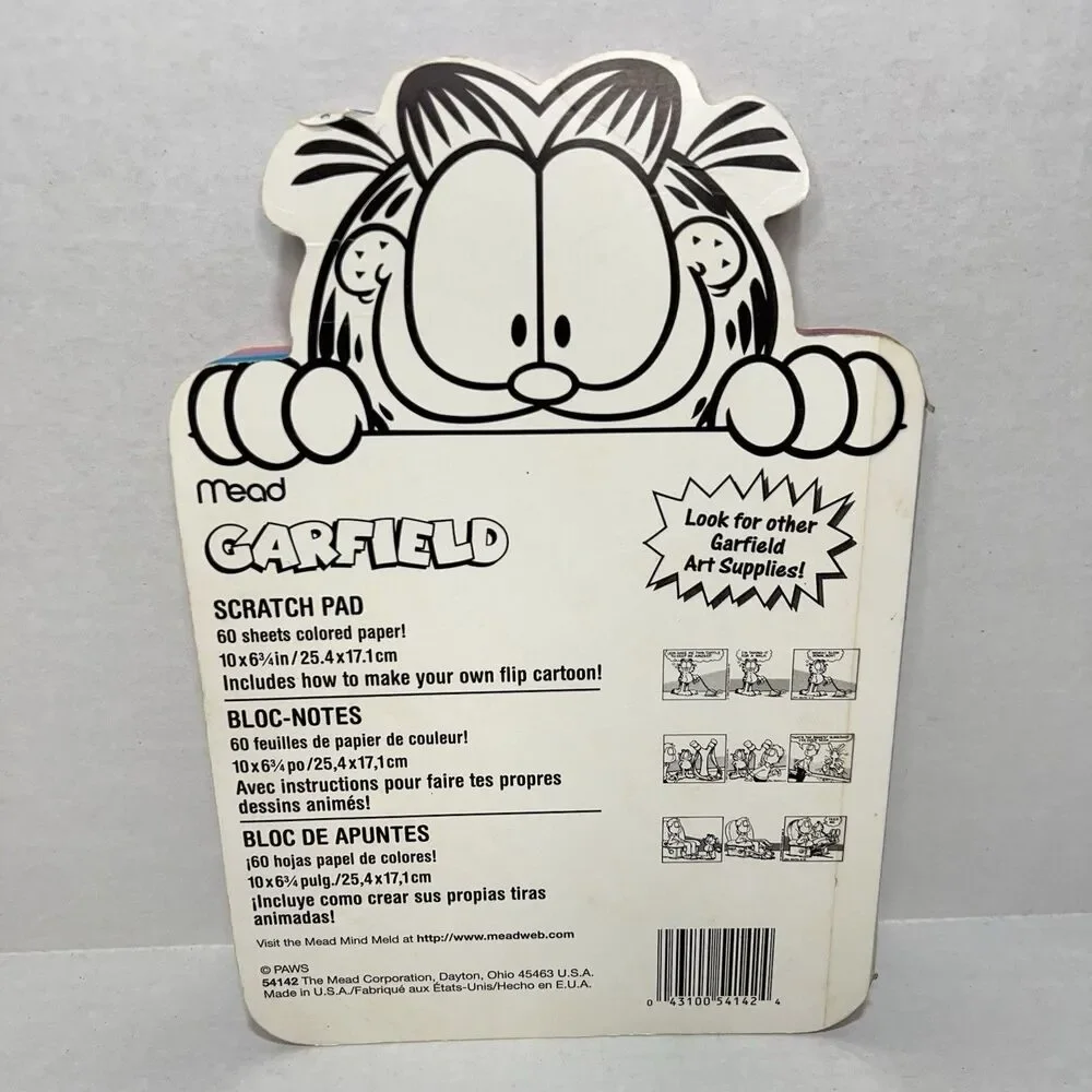 Garfield Scratch Pad and used Looks Like Salad To Me Notebook Mead